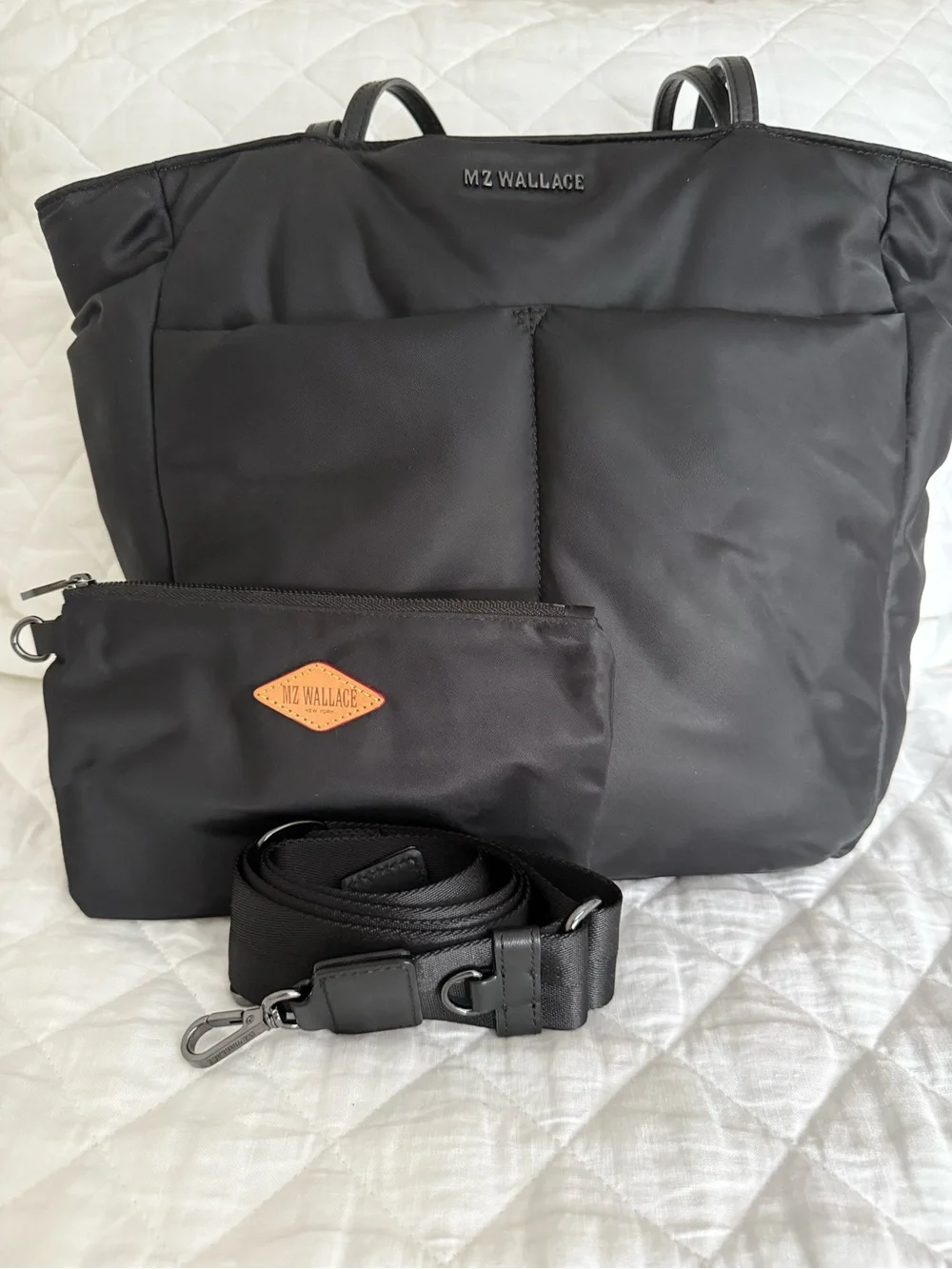 MZ Wallace Black Bowery Quatro tote